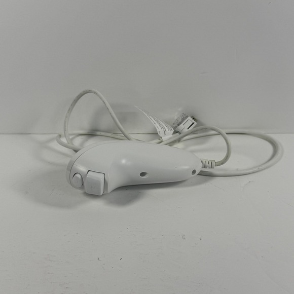 Nintendo Wii Nunchuk Controller White Wired Video Game Console Accessory - Picture 5 of 7
